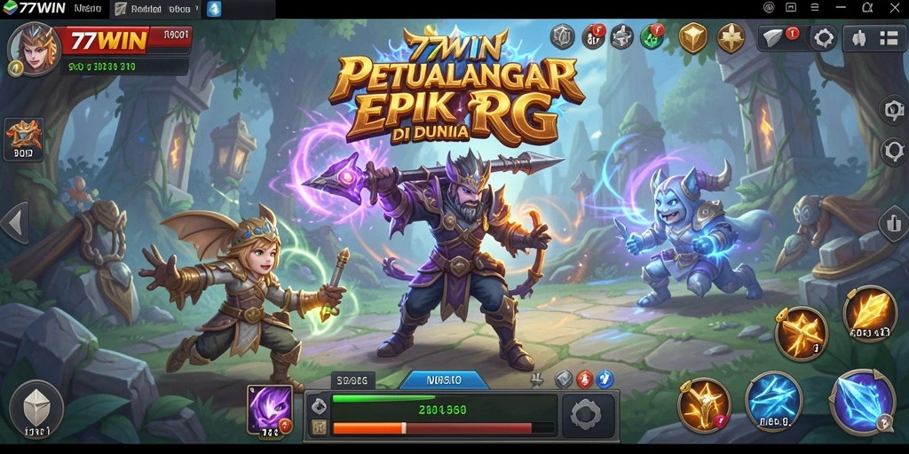 Tampilan gameplay RPG yang menakjubkan dari 77WIN.