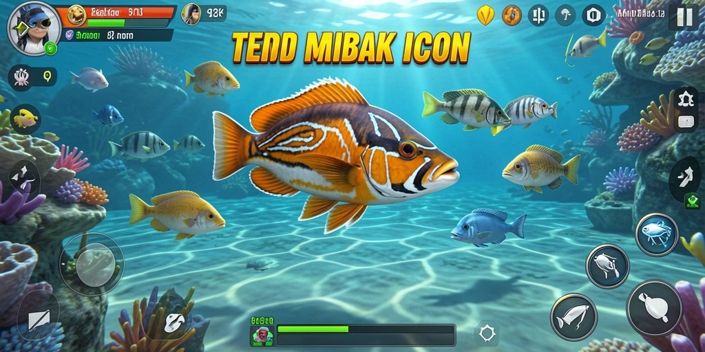 Tampilan gameplay Tembak Ikan yang penuh aksi dan seru.