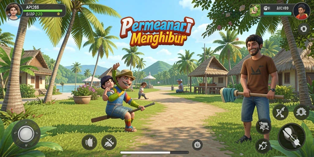 Tampilan gameplay <strong>API288</strong> yang penuh warna dan menyenangkan.