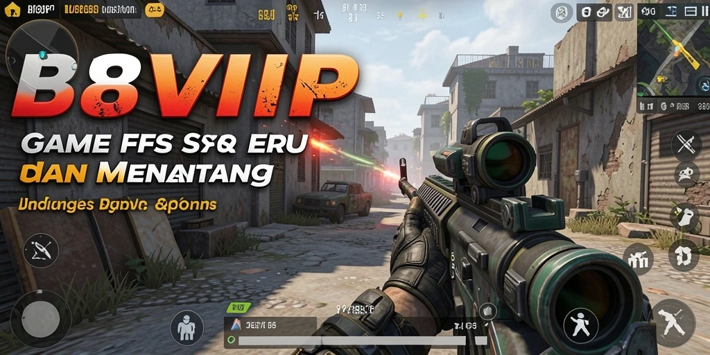 Tangkapan layar B8VIP menampilkan intensitas pertempuran FPS yang mendebarkan.