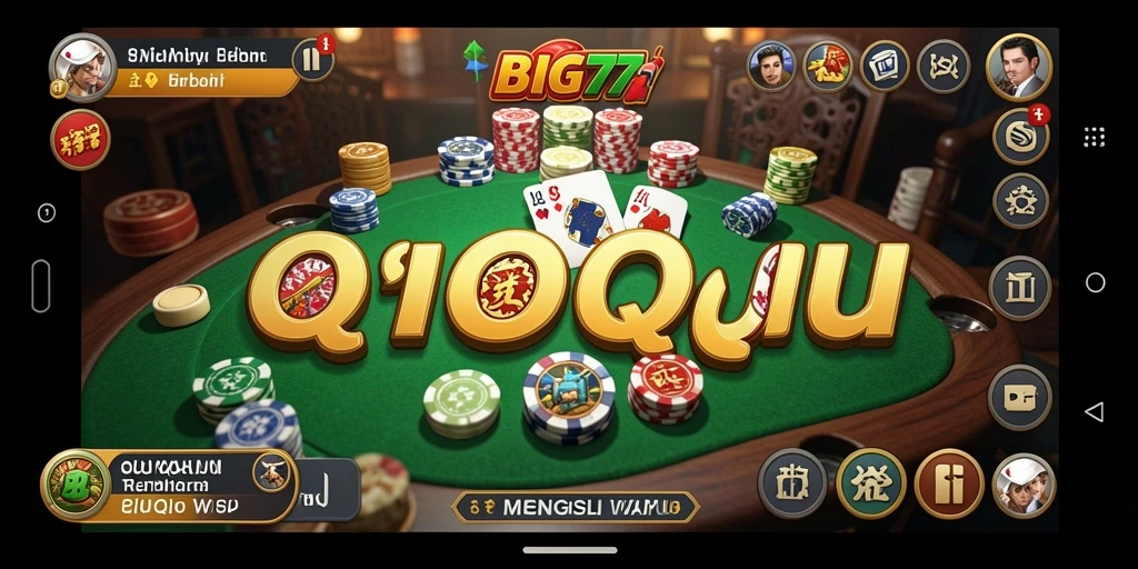 Screenshot BIG77 menampilkan gameplay seru dari permainan QiuQiu.