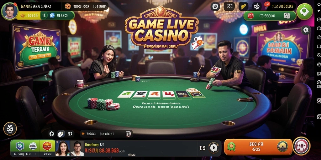 Tampilan menarik dari permainan Live Casino F32 yang seru.