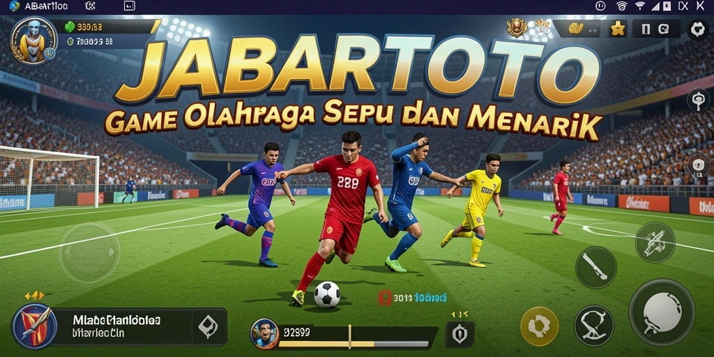 Tampilan gameplay menarik dari JABARTOTO yang menggambarkan pertandingan olahraga.