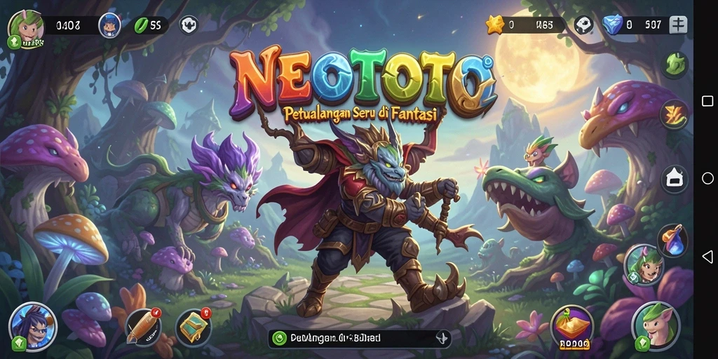 Tampilan gameplay seru di dunia petualangan NEOTOTO.