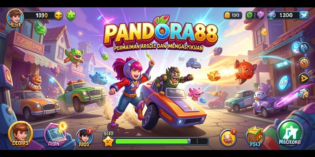 Tampilan seru gameplay Arcade PANDORA88 yang menantang.