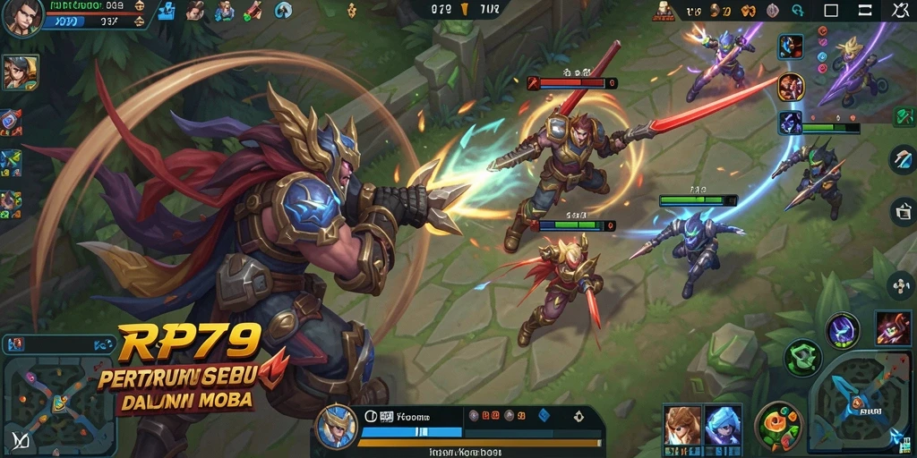 Screenshot utama RP79 menampilkan gameplay yang mendebarkan dalam pertempuran tim.