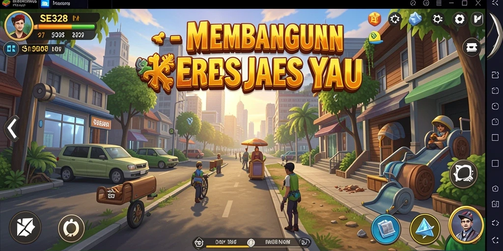 Menunjukkan gameplay dinamis dan strategi bisnis di SE328.